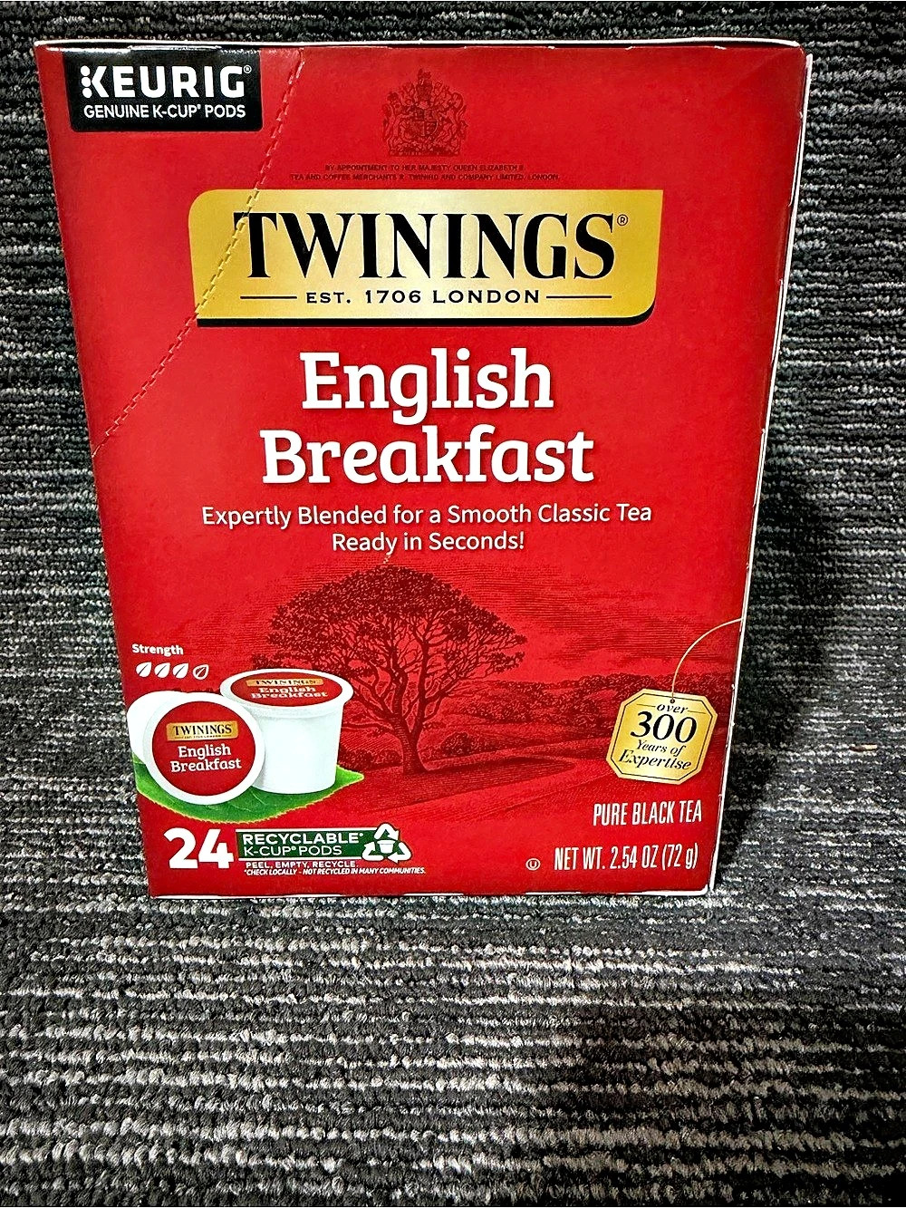 Twinings English Breakfast Keurig K-Cup Pods 24 Count Tea